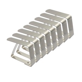 EesTeck 8 Pack Stainless Steel Tablecloth Clips Outdoor Table Cover Clamps Weddings Party Picnic Camping Table Cloth Holders