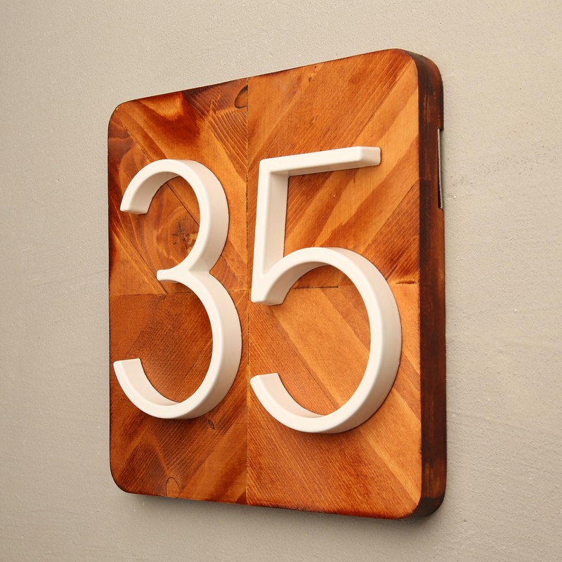 Hasware Floating House Number Sign, 12 cm, Modern Door Numbers,