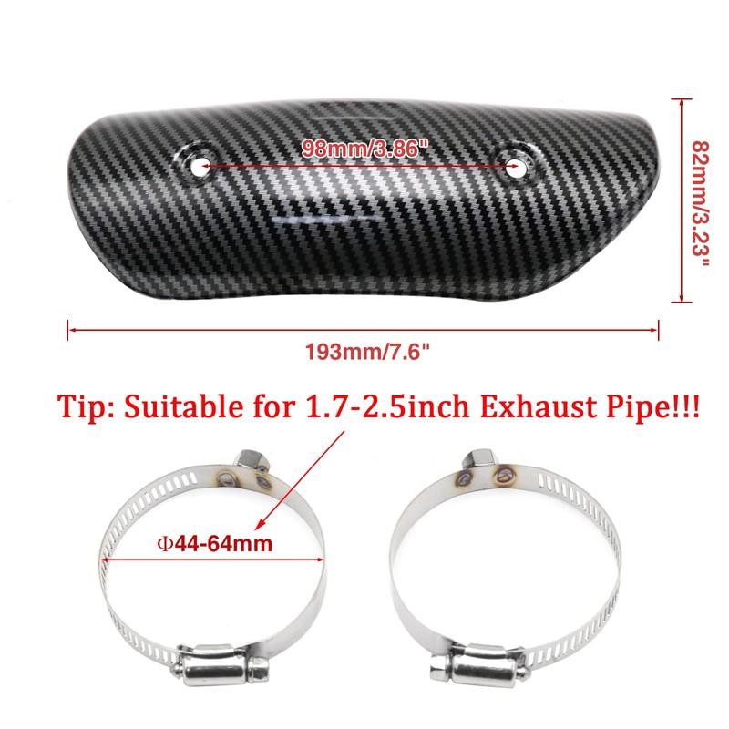 Exhaust Heat Shield Muffler Pipe Heat Cover Protector Guard Imitation