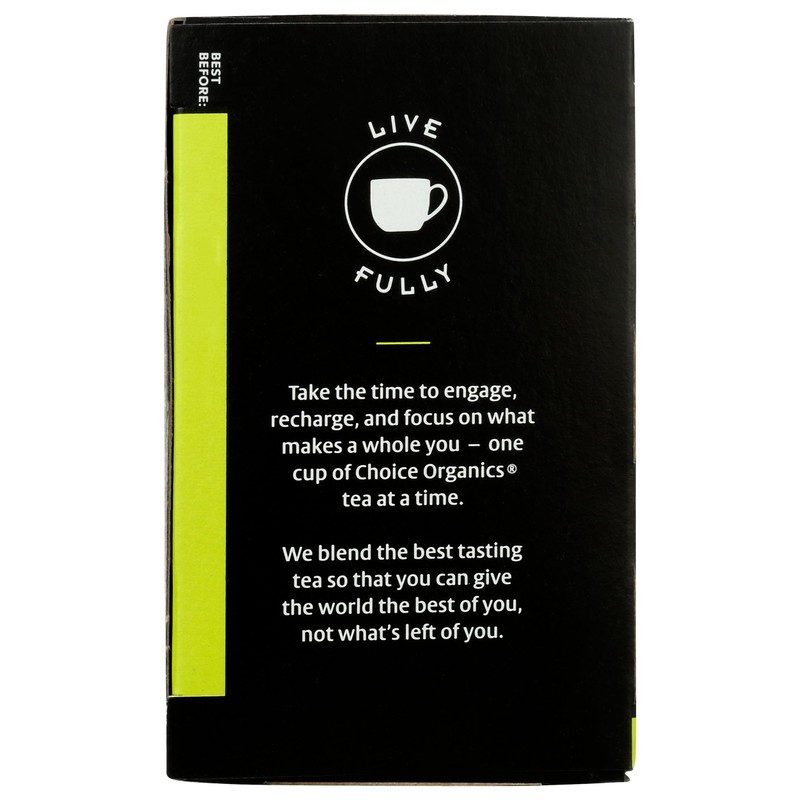 Choice Organic Teas Green Tea, 16 Tea Bags, Jasmine Green