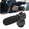 Video Recording Microphone Wide Range Frequency Shock Absorbing Stereo Interview