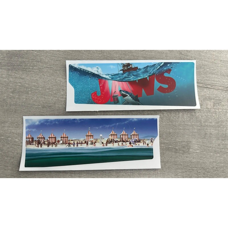 JAWS Pinball Mod Apron Wall DECAL (Sold as a Pair)