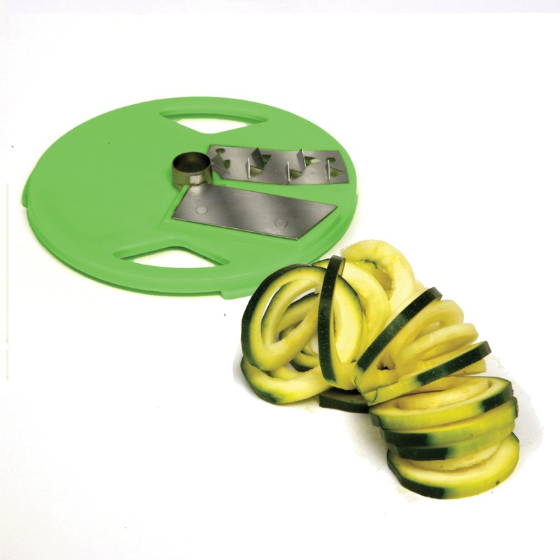 Norpro, White/Green Triple Spiral Slicer with 3 Blades, medium (875)