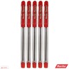 5 x 0.7mm RORITO Charmer RED Ballpoint Pens Soft Grip