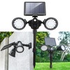 MOLEBIT Solar Outdoor Spotlights, 1400-Lumens Bright 36 LED Motion Sensor
