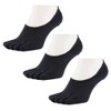 Asuka Men's Women's 5 Toe Socks, Non-Skid Heel Backing, 100%