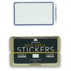 Egg Shell Stickers Blue Line Border