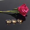 CHENVA 3 Sisters Ring Set Three Heart Rings of 3