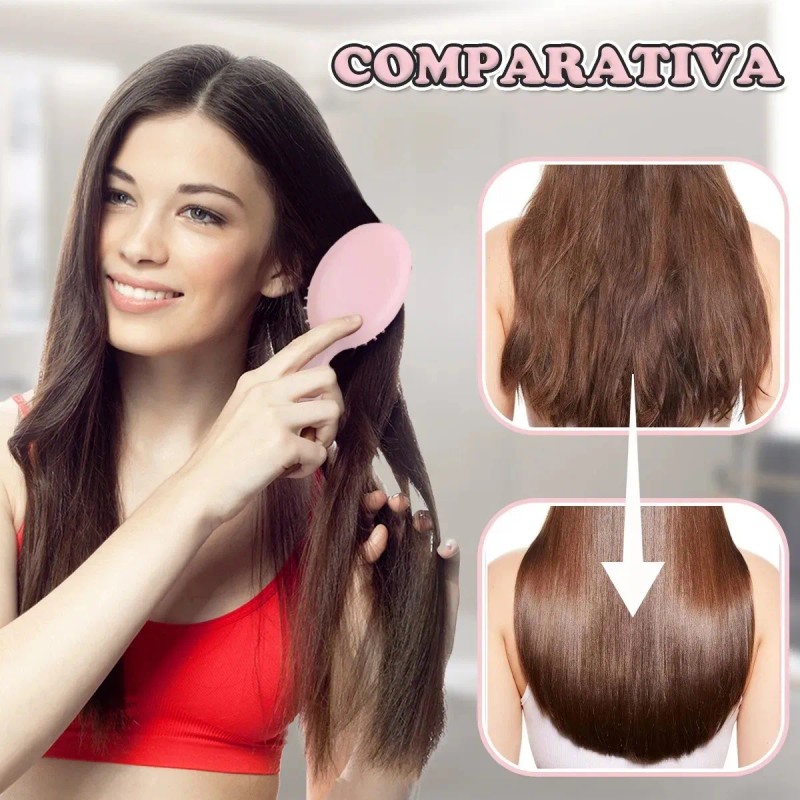 10 Mini Cepillos Peines Cabello De Peluquer Para Desenredar