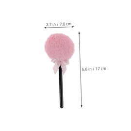 Vaguelly Lollipop Shaped Makeup Puff Fluffy Long Handle Cosmetic Applicator for Loose Design for Daily Makeup Stage Performances for Women