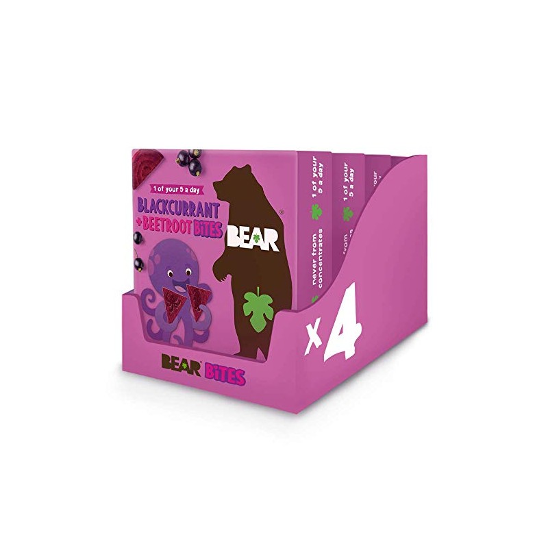 BEAR Blackcurrant & Beetroot Bites - Pure Fruit & Veg
