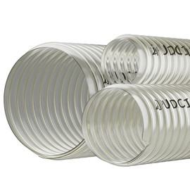 5 Inch Clear PU Polyurethane Ducting Flexible Hose 1 Metre
