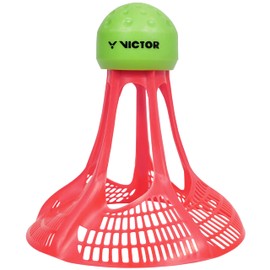 VICTOR Badminton Air Shuttle Badminton Shuttlecock Shuttle AS AIRSHUTTLE II Outdoor Sphere, Red, 1/4 Dozen