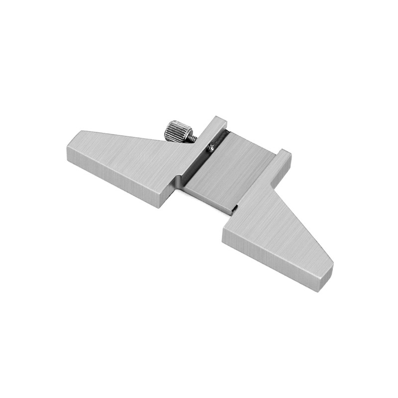 QWORK Caliper Depth Base Carbon Steel T-Bar Attachment for Dial/Digital/Vernier