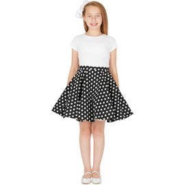 BlackButterfly Children's Vintage 1950s Girls Swing Circular Skirt - Full