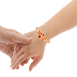 Touchstone Indian Bollywood Princess Choice Marquise Square Oval Shapes Faux Tourmaline White Cubic Zirconia CZs Designer Jewellery Openable Bracelet in Gold Tone for Women