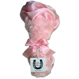 Max Daniel Rosebuds and Satin Security Blanket (Solid Pink)