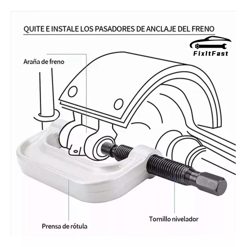 FixltFast Herramienta De Extracción De Rótula 21 Piezas Extractor Tipo