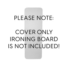 TIVIT Rectangular Ironing Board Cover for The Original Big Board - AlumiTek Silicone Metallic Coating, Thick Padding, Scorch Resistant, Elastic Edge, 59 x 22, Made in Italy