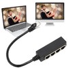 Adaptador RJ45 Cable Divisor Ethernet - 1 a 4 Puntos,