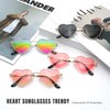 Eiuizah Polarized Heart Sunglasses for Women Men - Cute Trendy