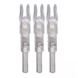 3PCS Lighted Nocks for Arrows Automatic Lighting 6.2mm Internal Diameter Archery Shaft Luminous Arrow Tail for Outdoor Colorful