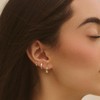 SUFOPE Gold Hoop Earrings Set for Women,14K Gold Plated Huggie
