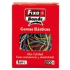 Fixo Box of 100g Elastic Bands Assorted Colours and Sizes