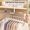 Pull-Out Trouser Rack for Closet Storage – Telescopic Stainless Steel