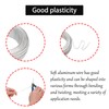 JAKOUE 12 Gauge (2mm) Silver Craft Wire for Sculpting，100ft（30m） Aluminum