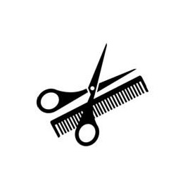 Comb & Scissors/Hairdresser/Barber Shop/Beauty Salon Loyalty Reward Stamp - 11mm x 11mm