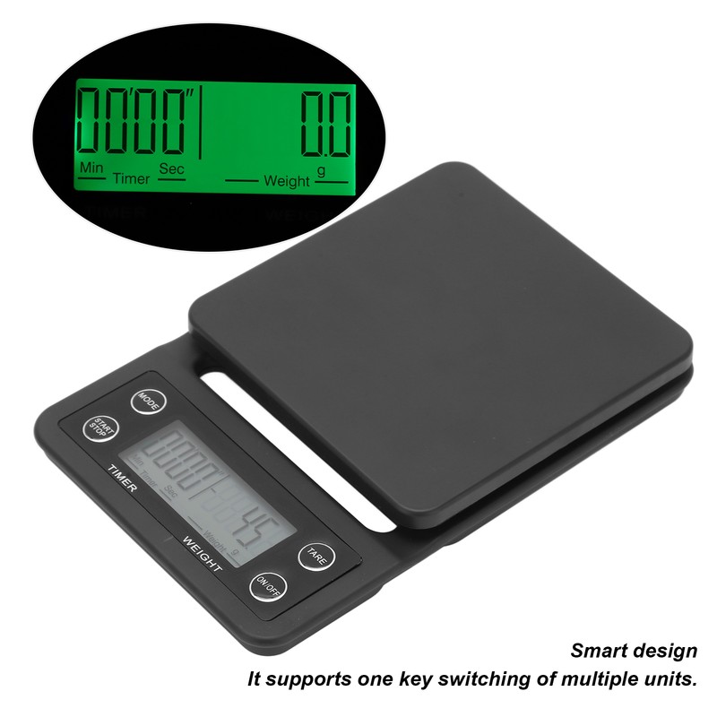 K07 3Kg/0.1g LED Electronic Kitchen Scale Multifunctional Waterproof Food Scale
