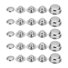 ECSiNG Pack of 50 Starlock Washers with Cap 4-10 mm for Shaft Locks Snap On Clips Shaft Lock Washers Snap On Washers Quick Release Washers External Retaining Ring