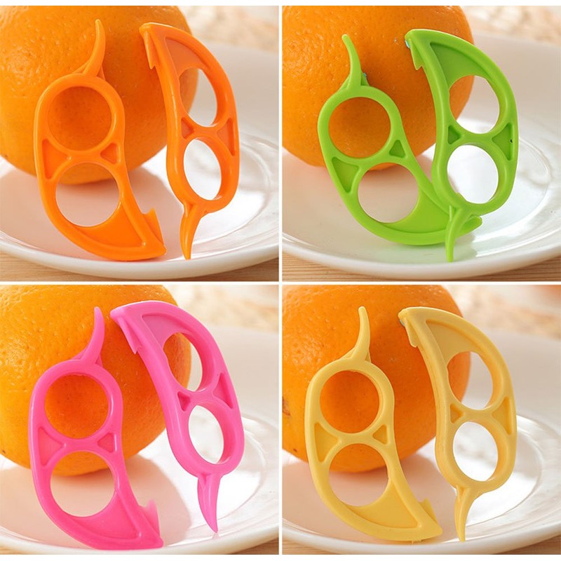 オレンジピーラーマウス型 オレンジピーラー 皮抜き 簡単皮むき オレンジ皮抜き 3個セット