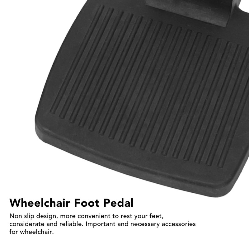 2pcs Wheelchair Footrests Professional Plastic Replacement Wheelchair Footplate Pedal Accessory