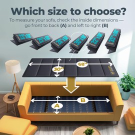 Golden Home Essentials XXXL Heavy Duty Couch Support for Sagging Cushions - 30in x 68in Extra Wide Sofa Cushion Board - 0.4in Saggy Cushion for Seat Support