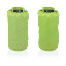 YanBous Waterproof Dry Bag Set of 2 - 15 L, Lightweight and Robust, Ideal for Kayak, Canoe, Rafting and Swimming, Safety Closure, Outdoor Water Sports Bag (Green, 15 L x 2), black