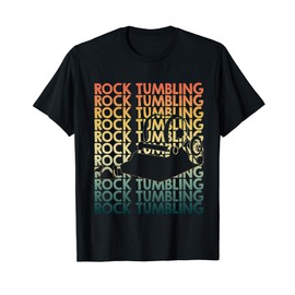 Retro Rock tumbling Repetitive Rock tumbler T-Shirt