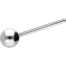 Piercingline® 925 Silver Bendable Nose stud – ball silver colours