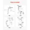 VEVOR Balcony Hanging Table, 31.5 x 12 inch Folding Balcony