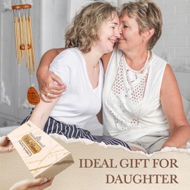 Gifts for Daughter, Daughter Gift Wind Chimes, Birthday Gift for Daughter from Mom Dad, Love Reminder Gifts for Birthday Graduation Wedding Thanksgiving Christmas Mother's Day
