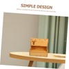 CAXUSD Wooden Desktop Organizer Compact Pen Holder Storage for Office