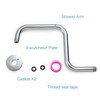 OFFO Shower Head Extension Arm 13 Inch, S Shaped High