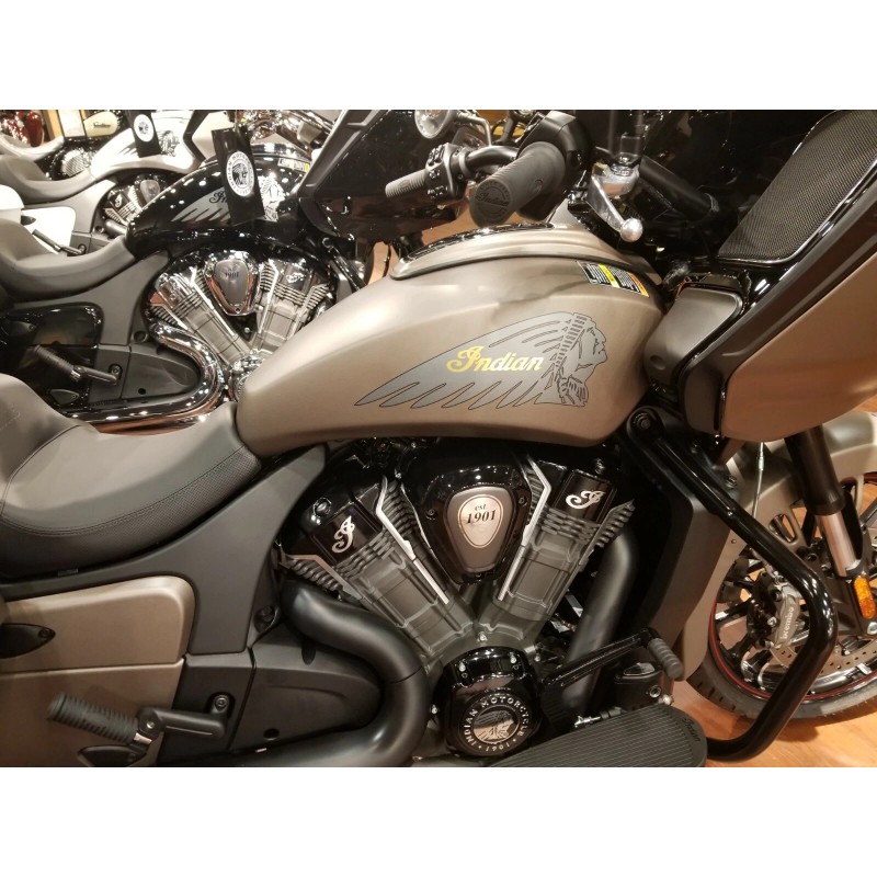 INDIAN CHALLENGER MOTORCYCLE FUEL TANK SIDE SCRIPT DECAL, STICKER, EMBLEM