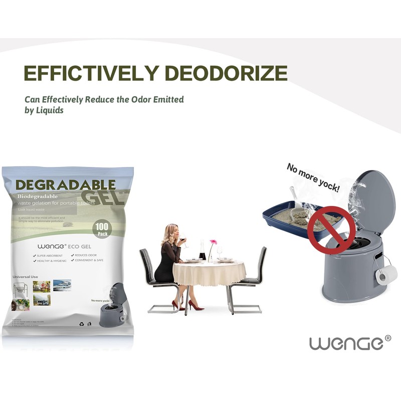 Wenge Poo Gel for Portable Toilet for Camping - 100
