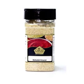Cerez Pazari Ground Mahlab 150gr- 5.3oz- Mahlepi -Mahaleb -Mahlep -Mahleb Large Bottle, %100 Natural, Premium Quality, No Additives or Preservatives, Aromatic Traditional Spice for Pastry and Baking