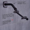 TRUSTMI Adjustable Shower Arm 4 Inch Brass Shower Head Combo
