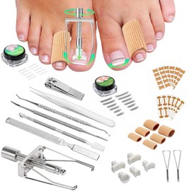 Suweiyuanshiyi Ingrown Toenail Removal Kit,Ingrown Toenail Corrector Tools Come with Toenail Braces,Ingrown Toenail Treatment,Ingrown Toenail Corrector Strips and Patch for Toe Nail