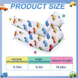 Bonuci 12 Pairs Elastic Eczema Sleeves for Kids Arm or Leg Toddler Scratch Arm Sleeves Eczema Wet Wraps UV Protection(Small)