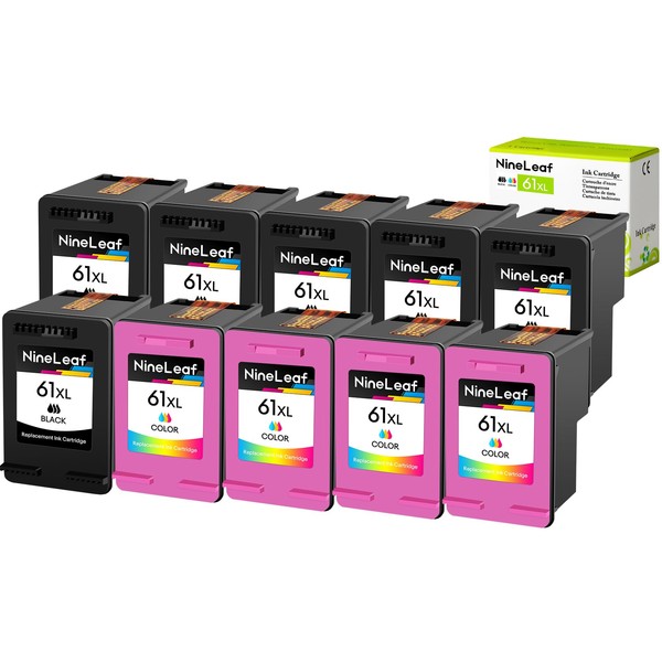 NineLeaf 10 Pack High Yield Remanufactured Ink Cartridge Compatible for